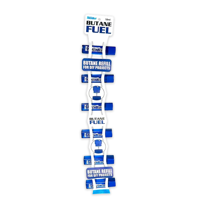 18Ml Blue Butane Torch Refill Canister – Bulk Refill For Lighters – 6-Pack Retail Display (Sku 41554) 1