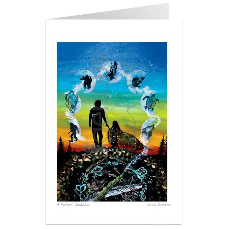 A Father’S Guidance Indigenous Art Card By Karen Erickson 1