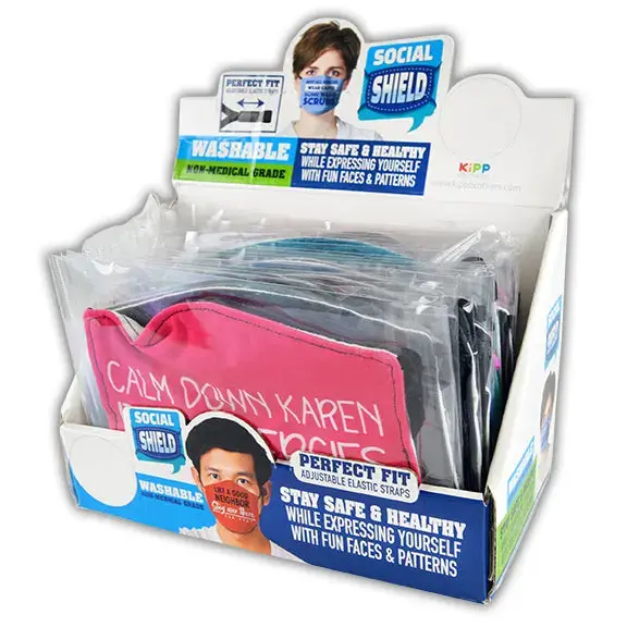 'Adult Says' Humor Face Cover – 24-Unit Retail-Ready Display (Model 21936) 1