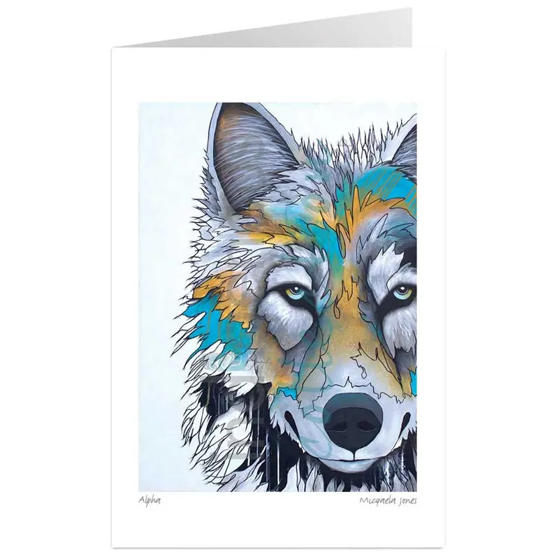 Alpha Art Card – Symbolic Indigenous Design By Micqaela Jones 1