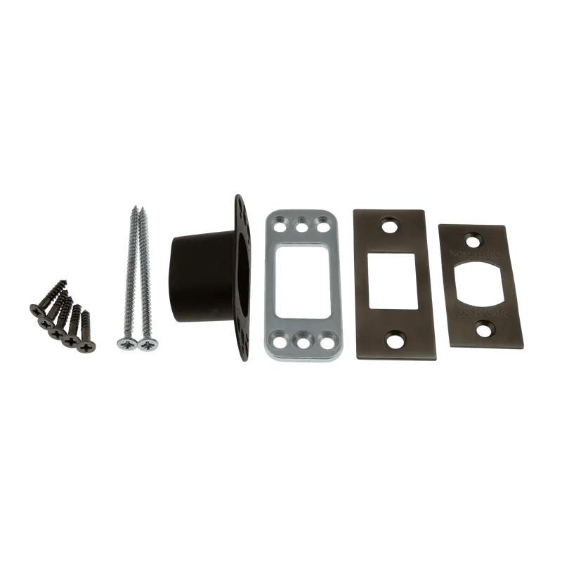 Antique Pewter Square Deadbolt Latch Kit 1