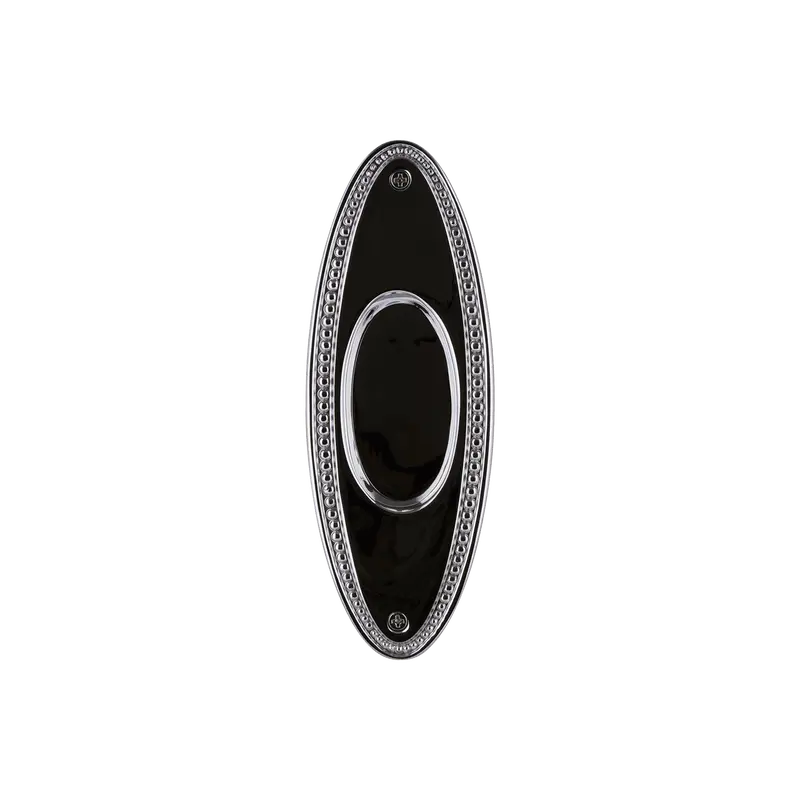 Beaded Flush-Mount Cabinet Pull In Bright Chrome Finish 1
