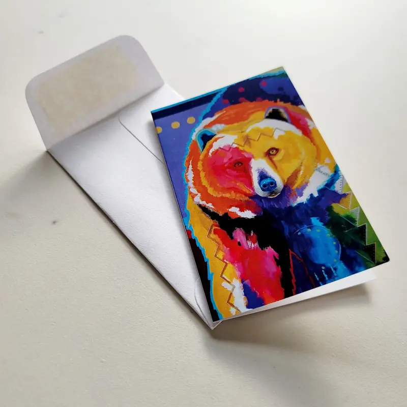 Bear-Themed Gift Enclosure Set: 8 Mini Cards + Envelopes By John Balloue 1