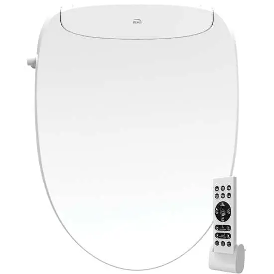 Bemis Haven 5000 Elongated Bidet Seat – Plastic Smart Toilet Seat In White 1