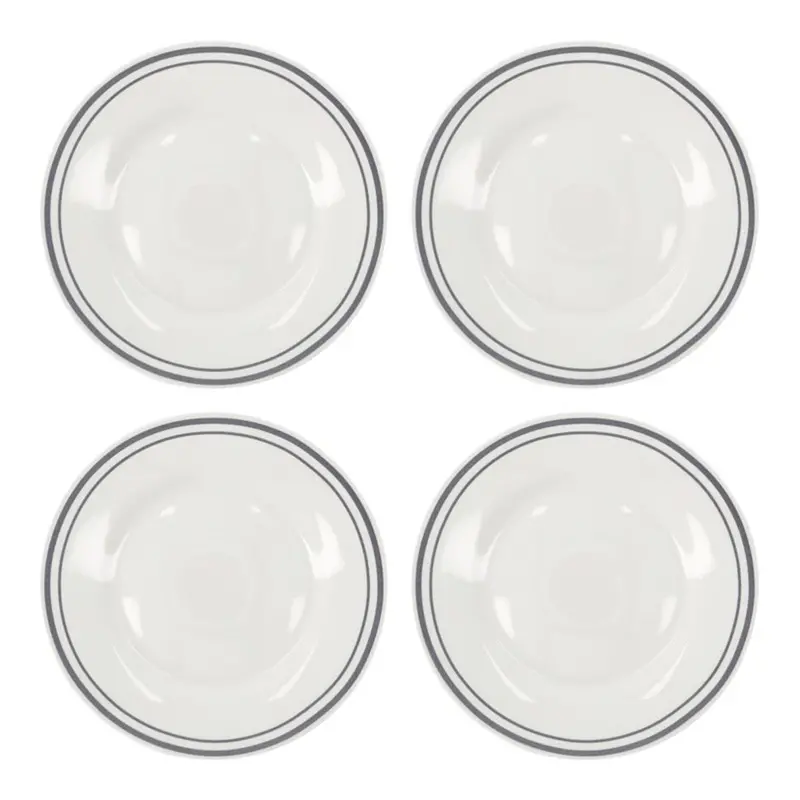 Bistro Gray Dinner Plates – 4-Piece Set, 23 Cm 1