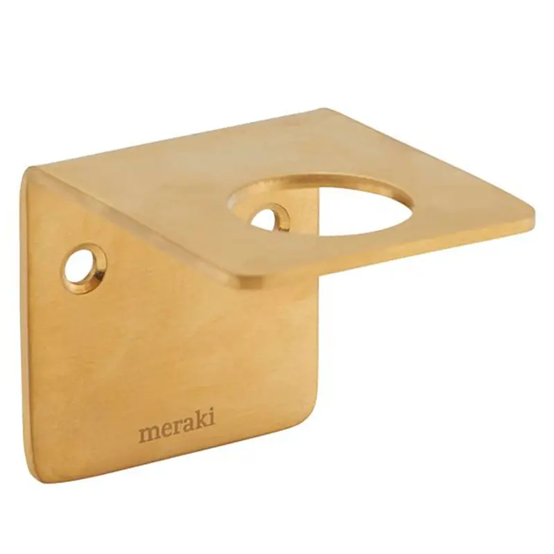 Brass-Finished Wall-Mount Soap Dispenser Bracket 1