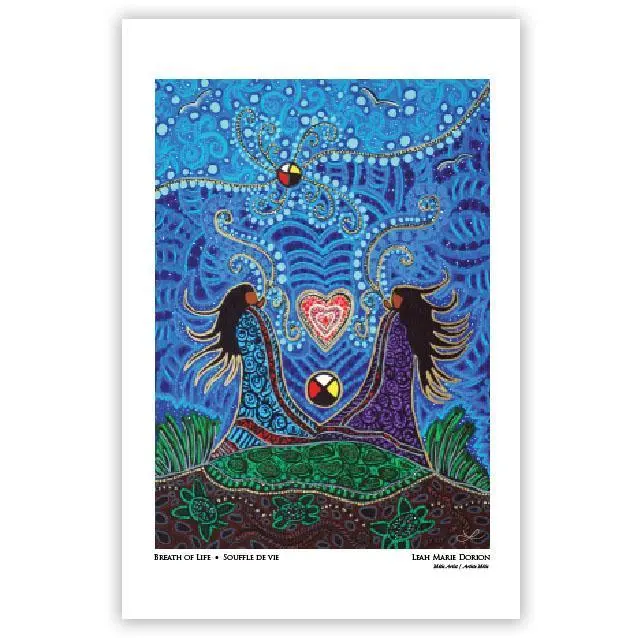 Breath Of Life Art Card Created By Métis Visual Artist Leah Dorion 1