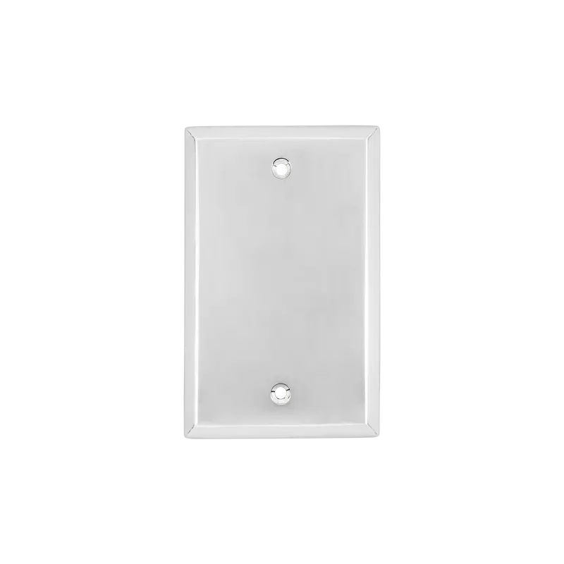 Bright Chrome New York Blank Cover Switch Plate 1