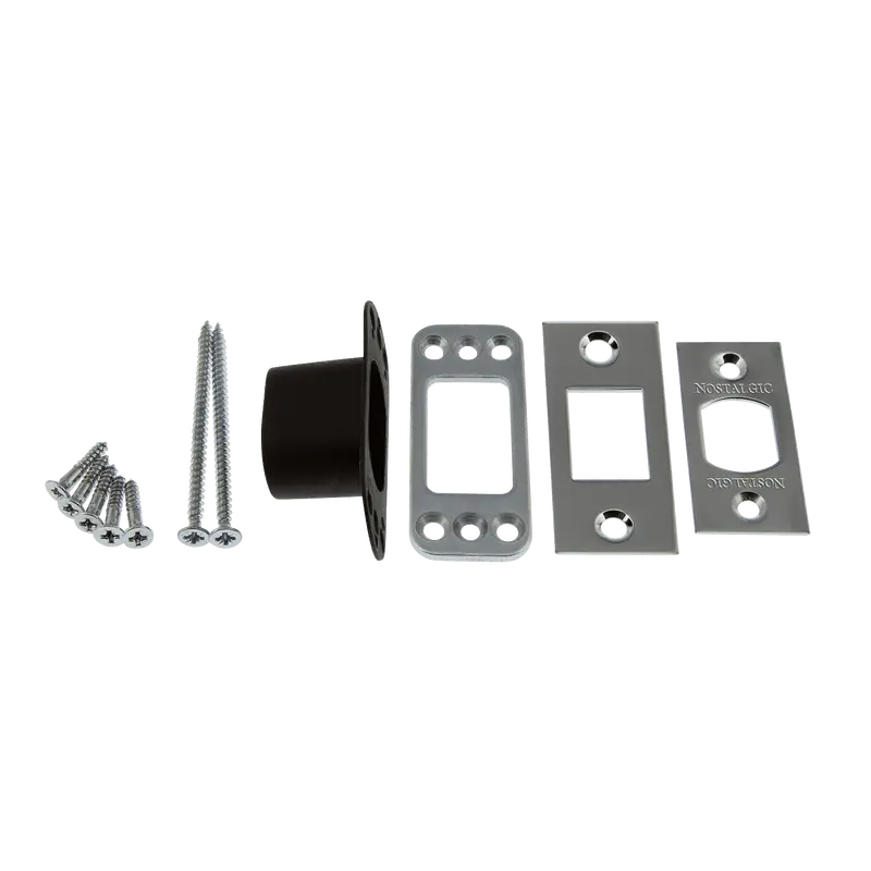 Bright Chrome Square Deadbolt Latch Kit 1