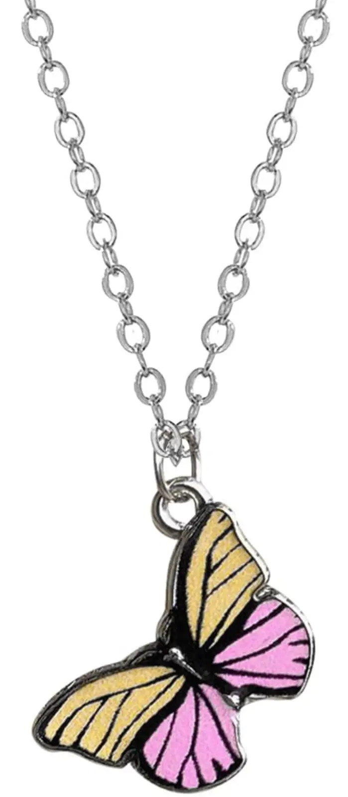 Butterfly Pendant Necklace With 18-Inch Sterling Silver Chain 1