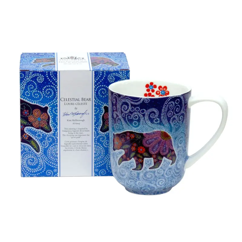 Celestial Bear 16Oz Ceramic Mug By Kim Mcdonough 1