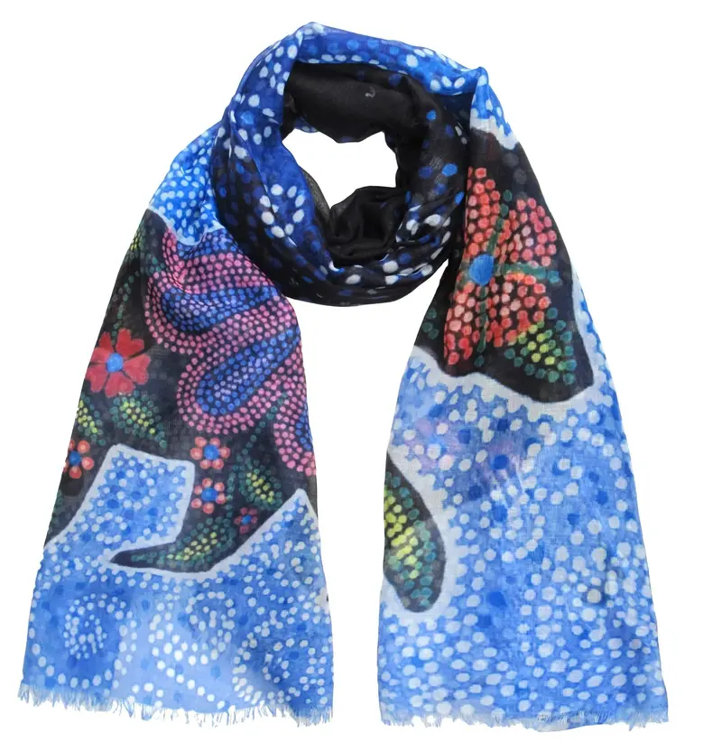 Celestial Bear Eco-Friendly Silk Scarf By Kim Mcdonough 1