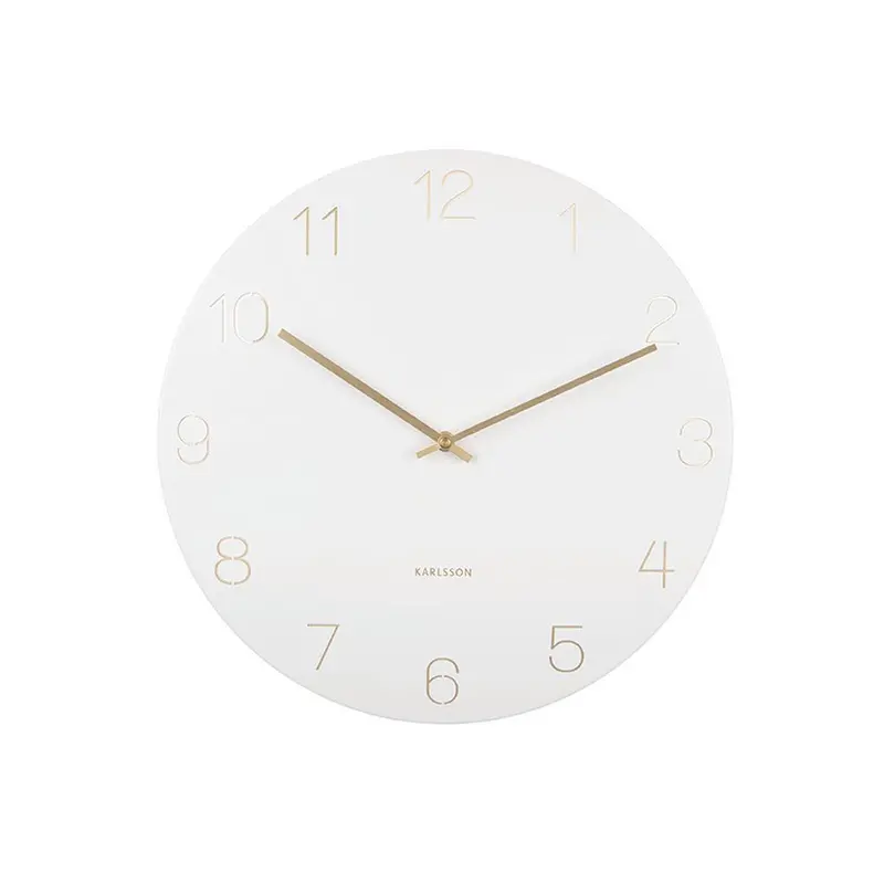 Charm Wall Clock With Engraved Numerals 1