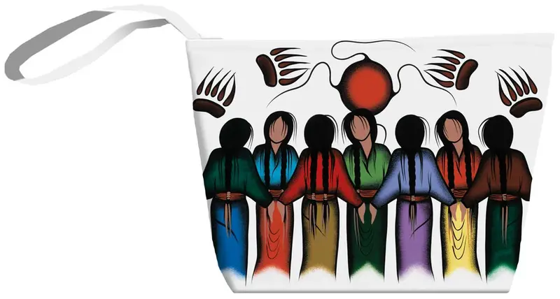 Community Strength Small Zippered Tote Designed By Indigenous Artist Simone Mcleod 1