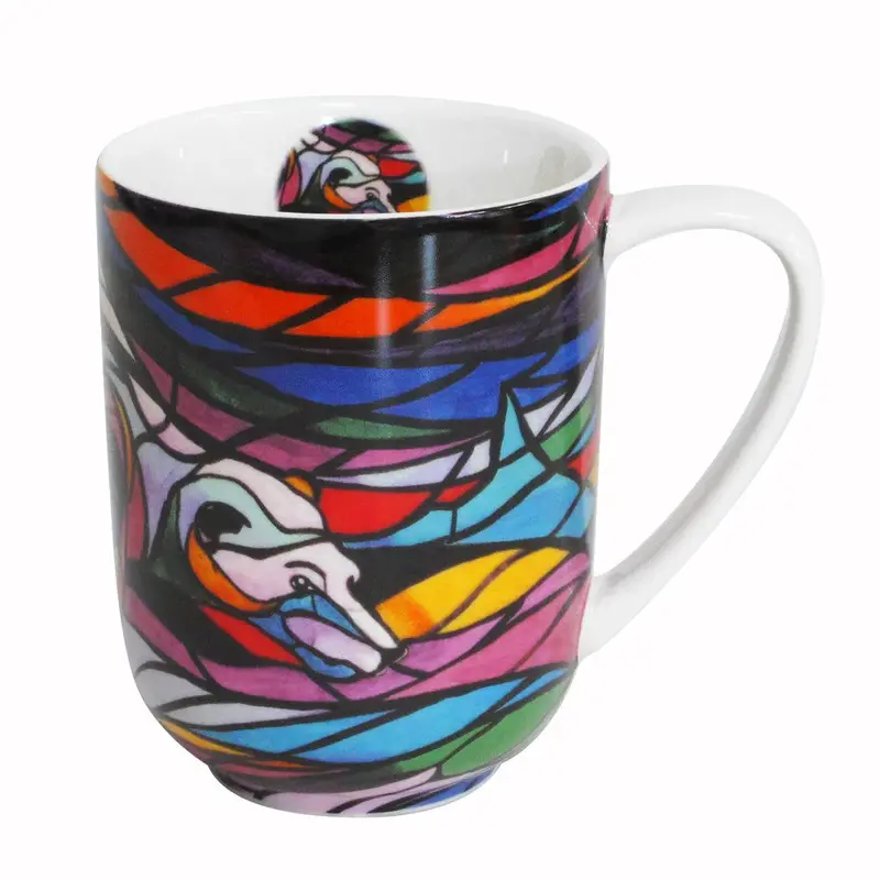 Don Chase'S Pacific Northwest-Inspired "Salmon Hunter" Ceramic Mug 1