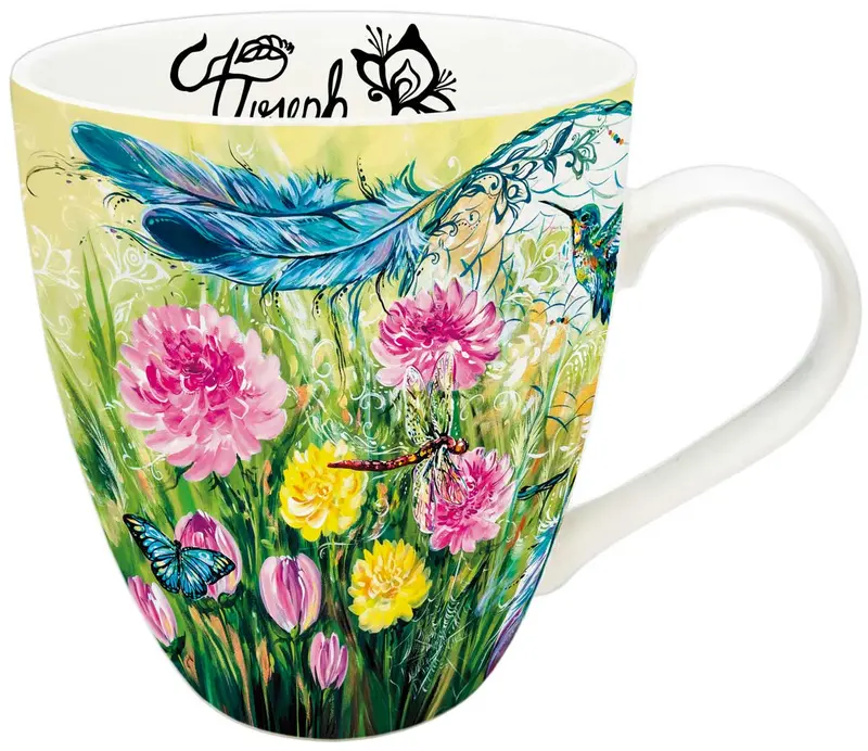 Dreamcatcher Ceramic Mug Featuring Métis Artist Carla Joseph’S Illustration 1