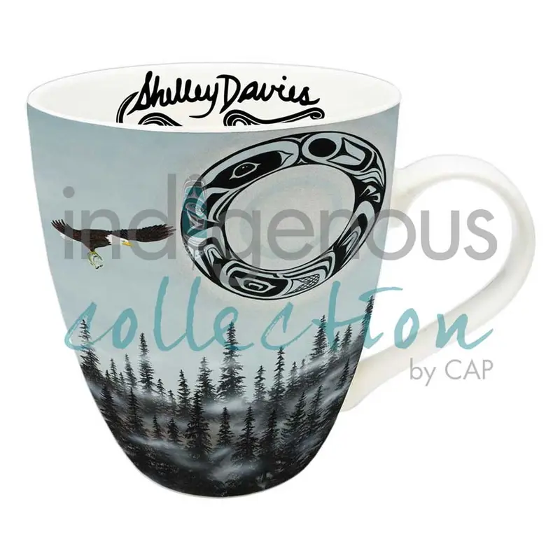Eagle Moon 18 Oz Mug Inspired By Coast Salish Artistry Of Shelley Davies 1