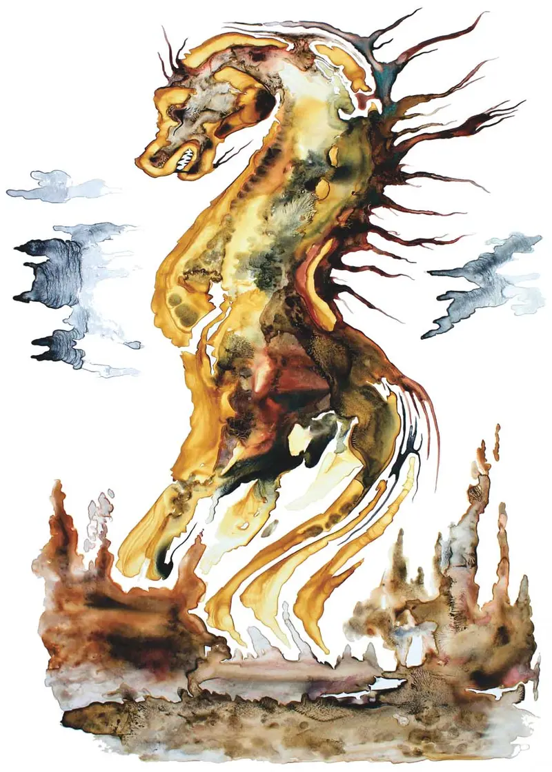 Earth Dragon Art Card By Colleen Gray, Indigenous Canadian Illustrator 1