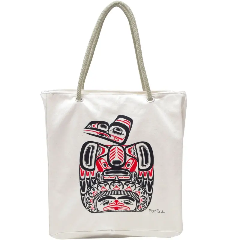 Eco-Friendly Cotton Canvas Tote Bag Inspired By 'Children Of The Raven' By Bill Reid 1