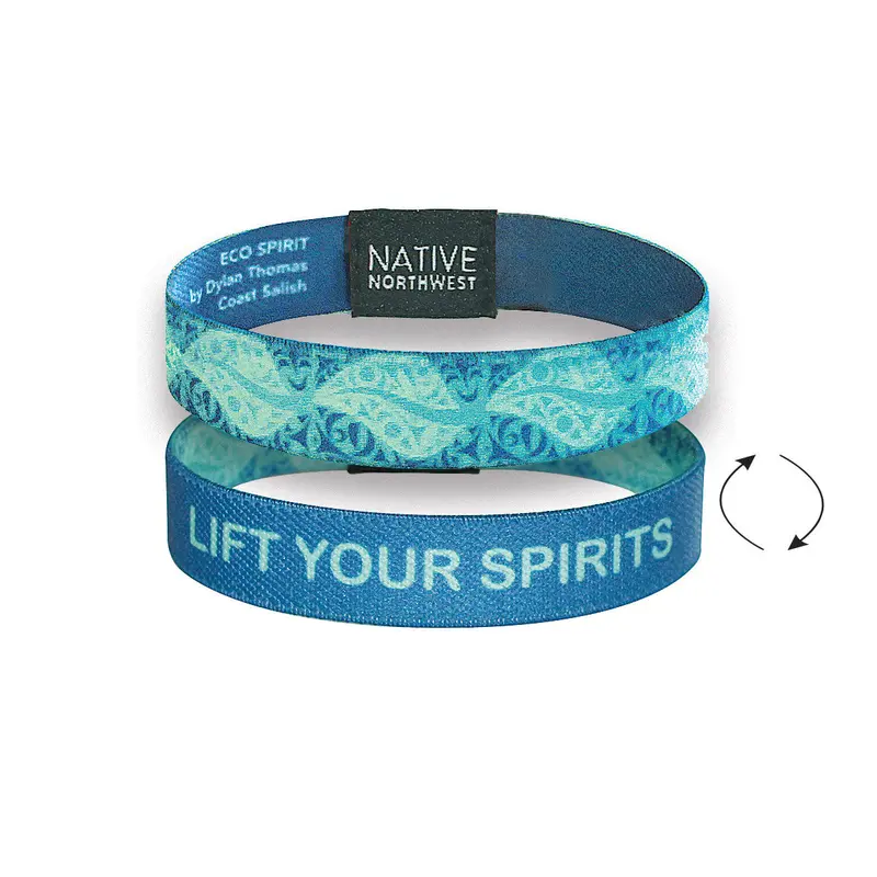 Eco Spirit Wristband (½-Inch Width) By Indigenous Designer Dylan Thomas 1