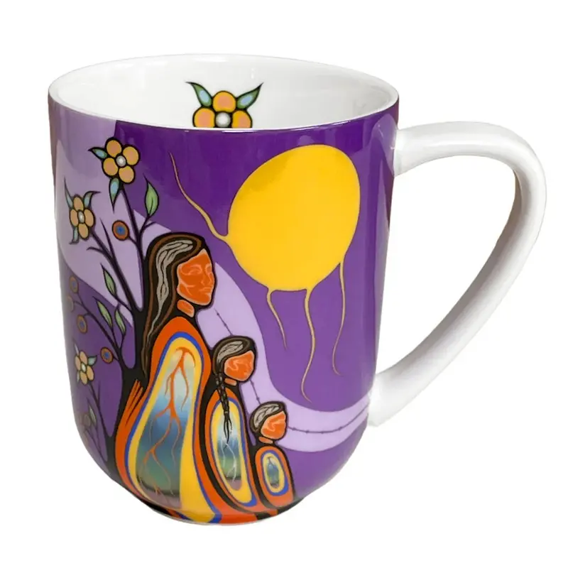 Emily Kewageshig'S "Gifts From Creator" Hand-Decorated 16 Oz Mug 1