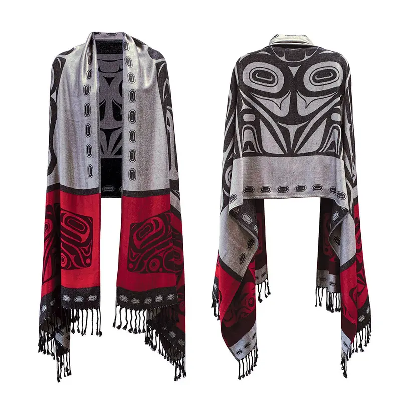 Empowerment Shawl – Wearable Art Featuring Haida Master Roger Smith’S Design 1