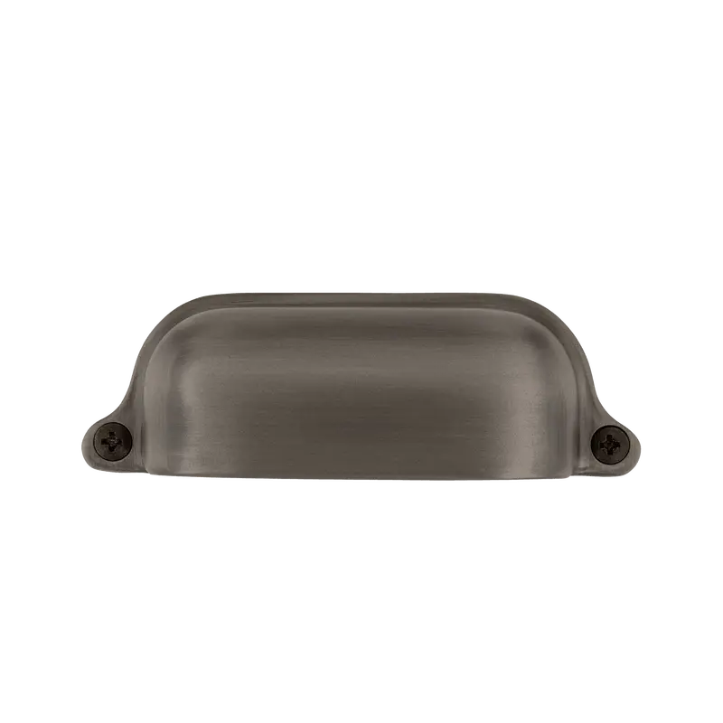Farmhouse-Style Large Cup Pull – Antique Pewter Finish 1
