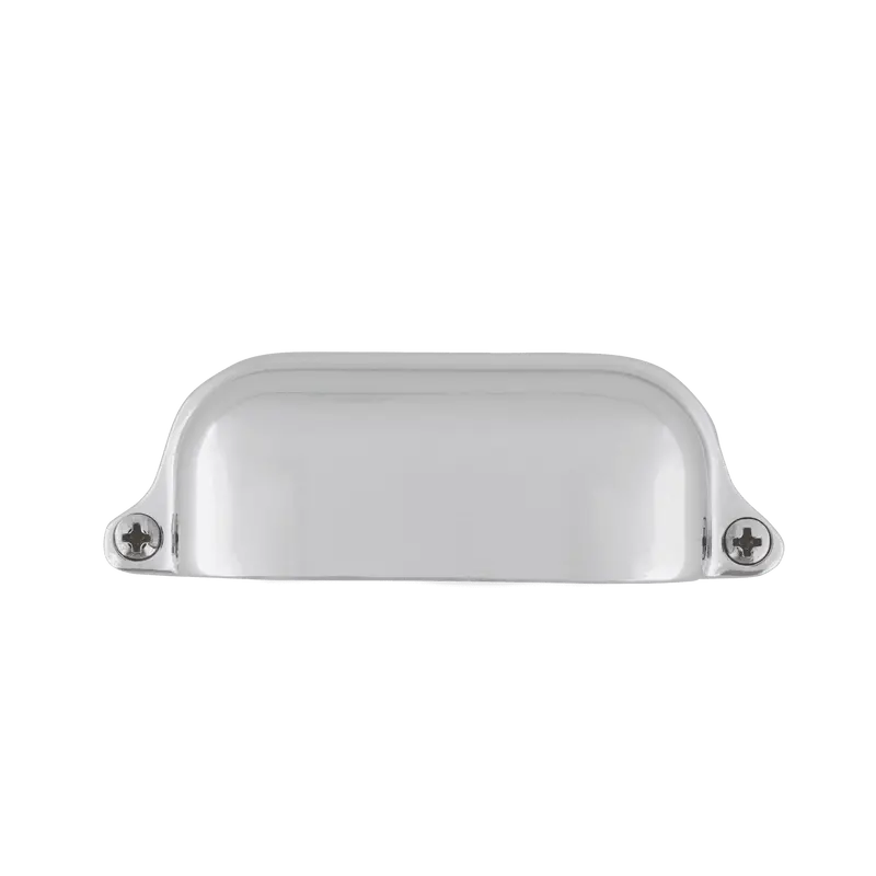 Farmhouse-Style Large Cup Pull – Bright Chrome Finish 1