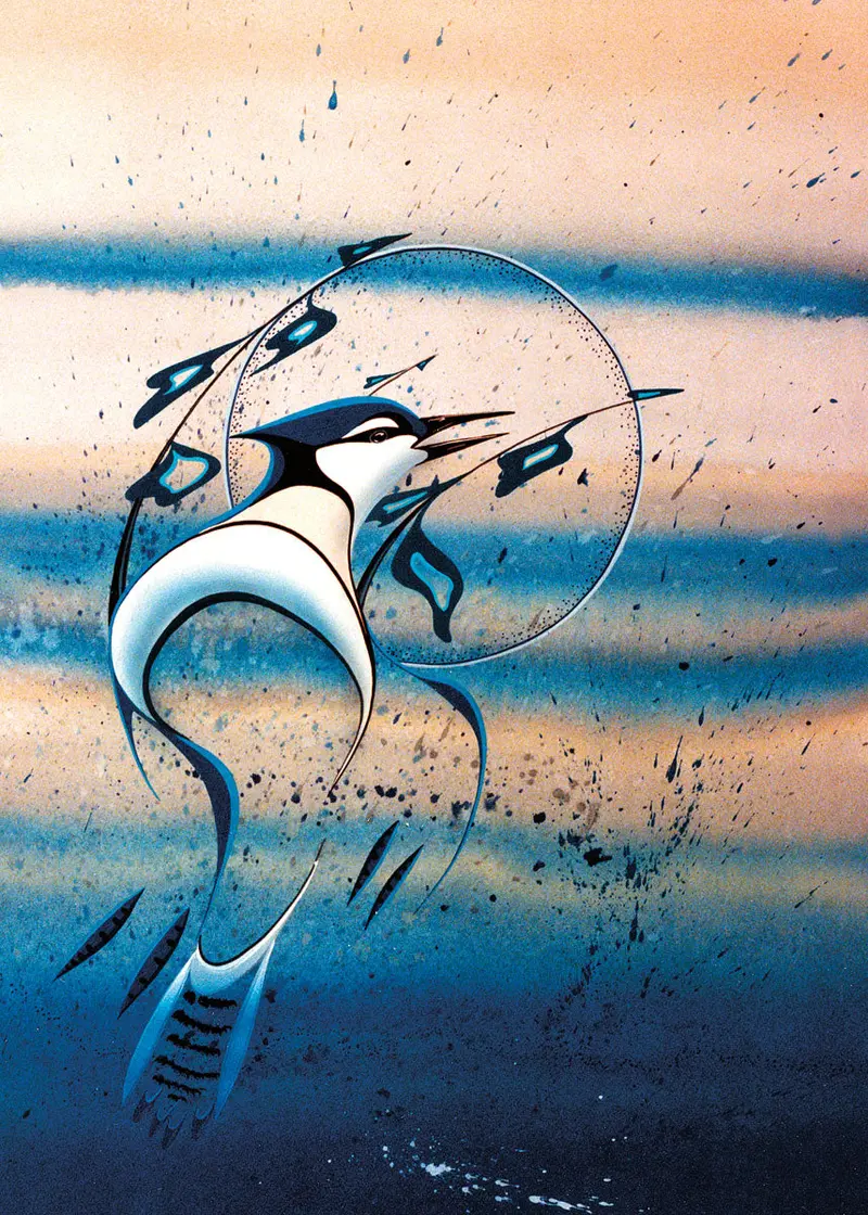 Forest Tattler Wall Art Print By Indigenous Canadian Artist Rick Beaver 1