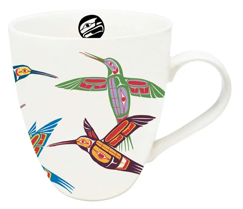 Four Hummingbirds Ceramic Mug Designed By Indigenous Artist Ben Houstie 1