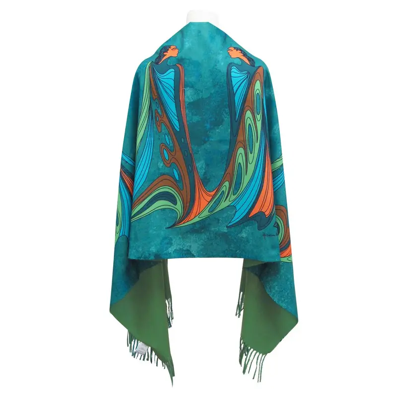 Friends Art Print Shawl Made From Sustainable Fabric By Maxine Noel 1