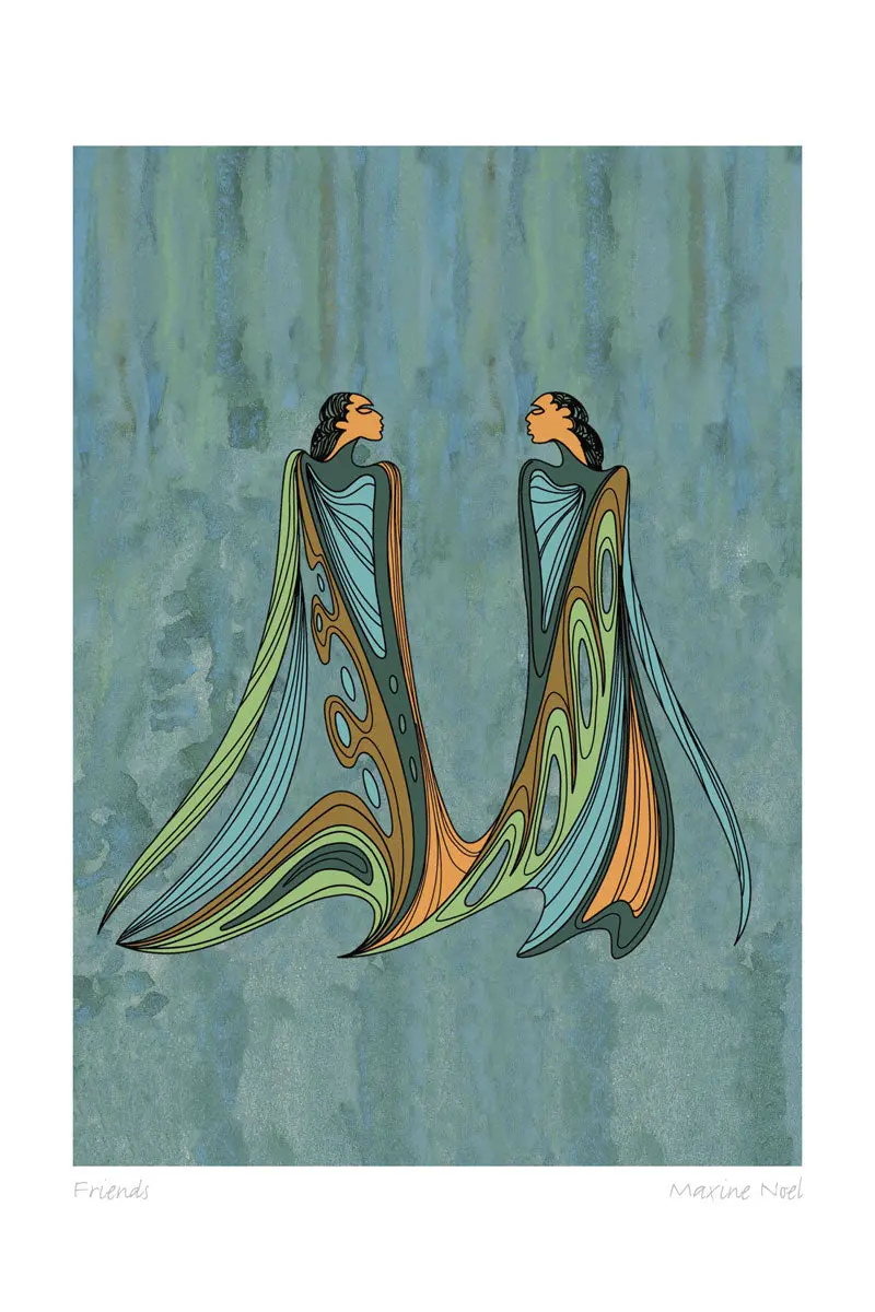 Friends Indigenous Contemporary Wall Art By Maxine Noel