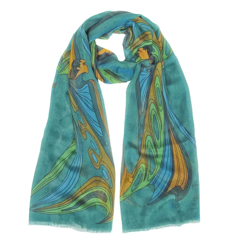 Friends Pattern Eco Scarf By Indigenous Artist Maxine Noel 1
