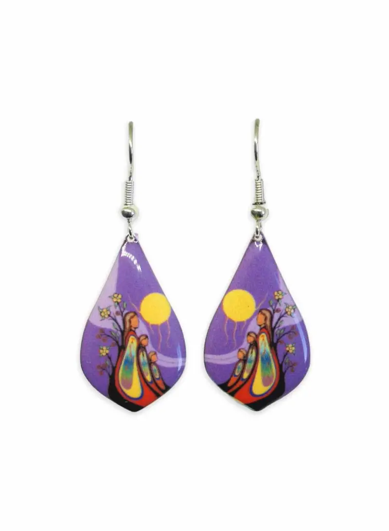 Gift From Creator Handcrafted Earrings By Indigenous Artist Emily Kewageshig 1