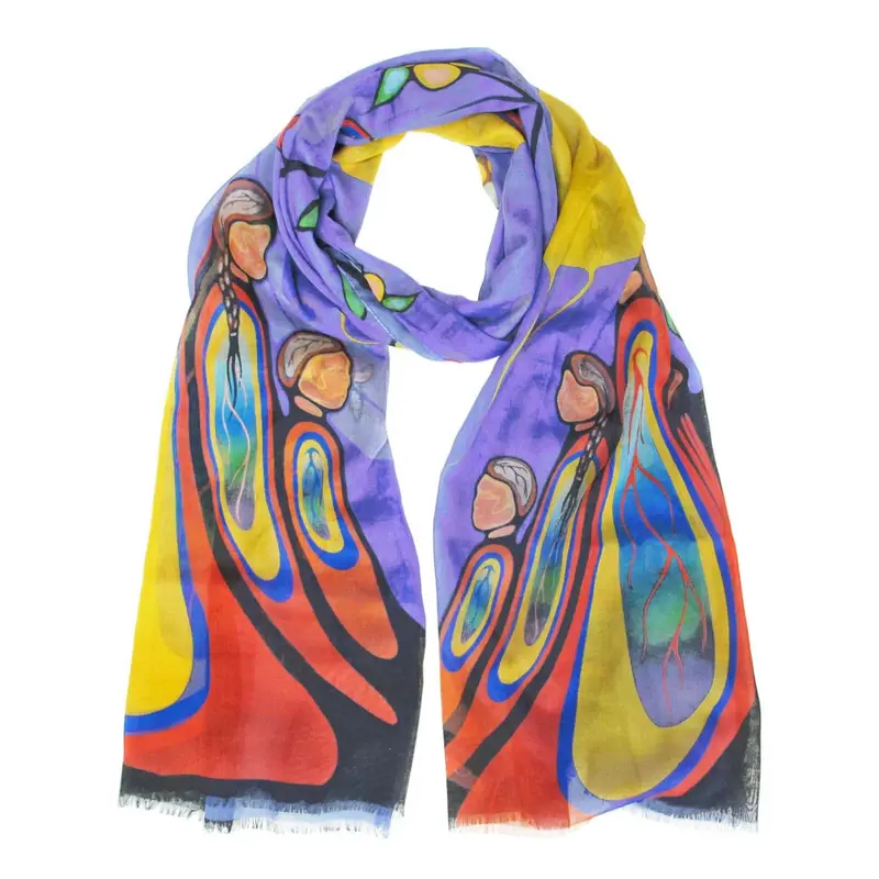 Gifts From Creator Eco Scarf Featuring Original Design By Emily Kewageshig 1