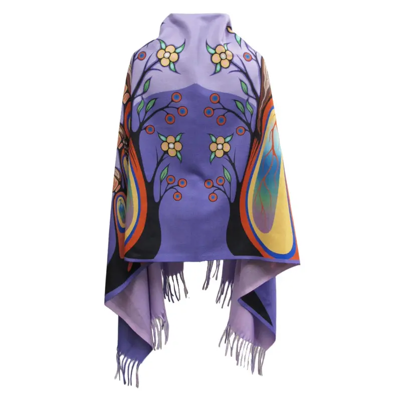 Gifts From Creator Sustainable Shawl By Emily Kewageshig (Anishinaabe Artist) 1