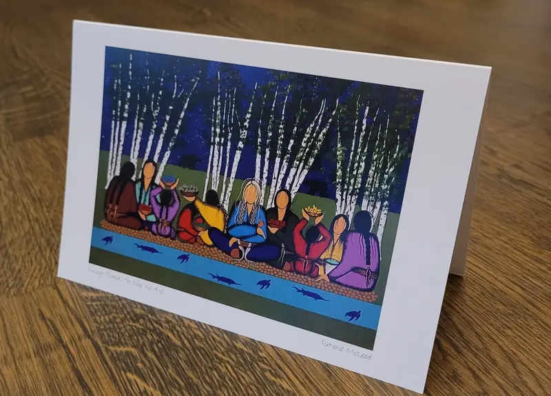 Giving Thanks For Who We Are Illustrated Card By Anishinaabe Artist Simone Mcleod 1