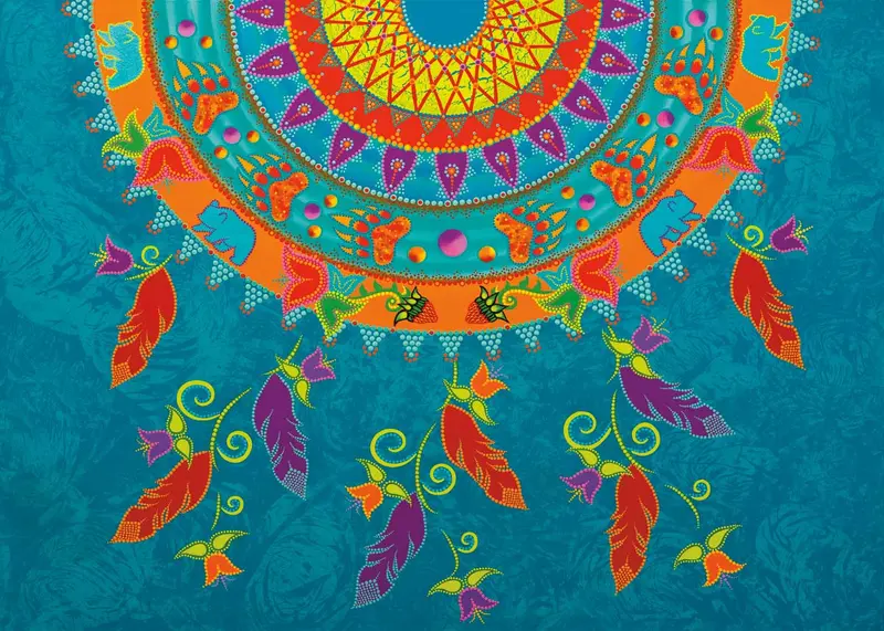 High Spirits Art Card Created By Tracey Metallic, Mi’Kmaw Artist 1