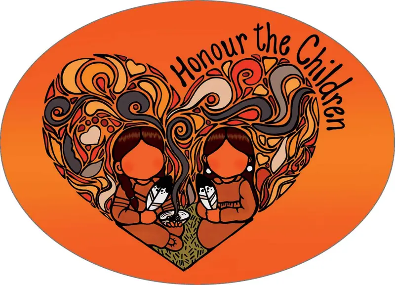 'Honour The Children' Advocacy Sticker By Indigenous Artist Jackie Traverse 1