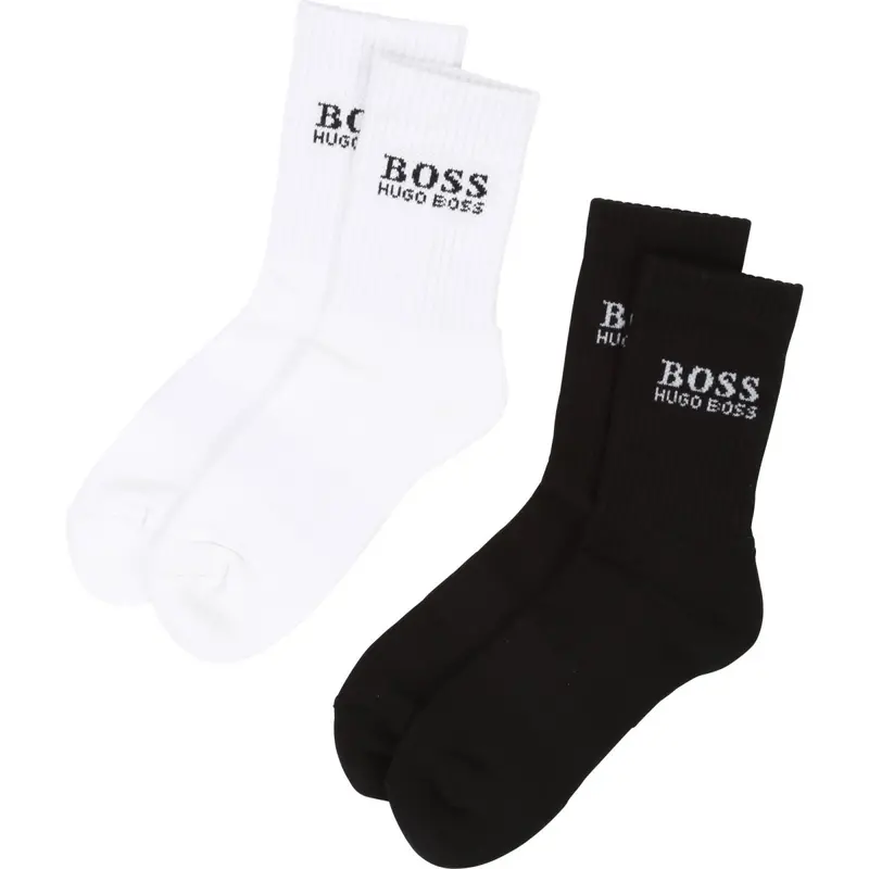 Hugo Boss Boys' Cotton Blend Dress Socks – Pack Of 3 1