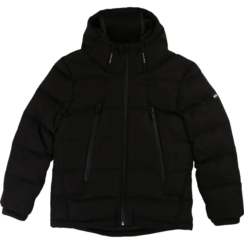 Hugo Boss Boys Lightweight Down Puffer Jacket – Navy, Style J26388 1
