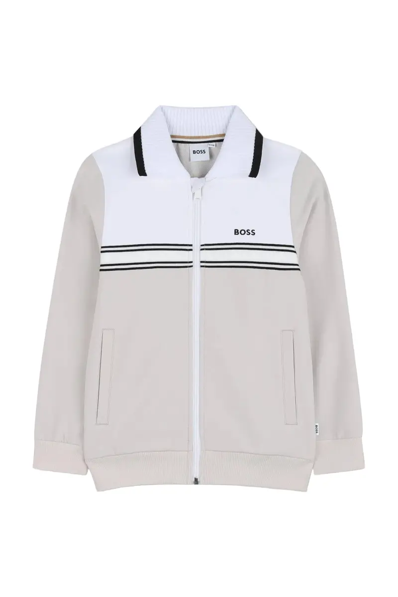 Hugo Boss Boys' Polo-Collar Knit Cardigan – Style J52951 1