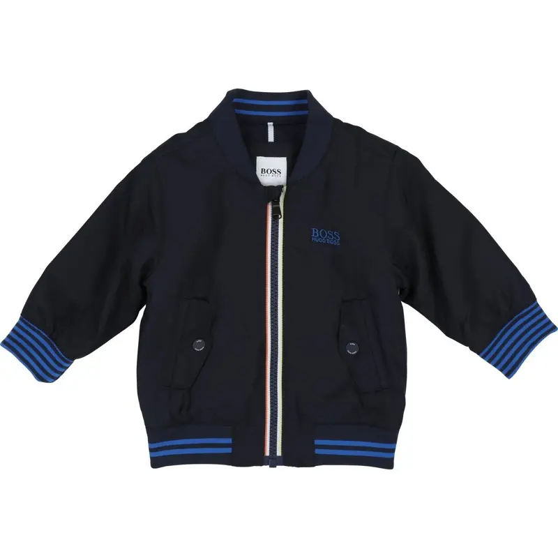 Hugo Boss Toddler Bomber Jacket – Lightweight Quilted Design (Style J06189) 1