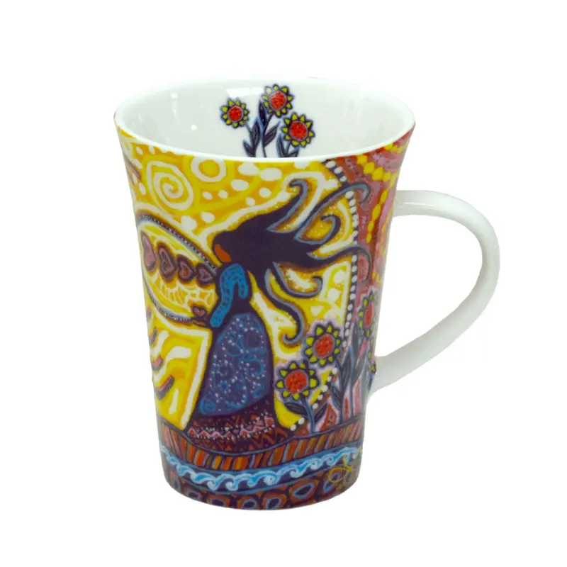 Infinite Love Porcelain Mug (10Oz) By Métis Artist Leah Dorion 1