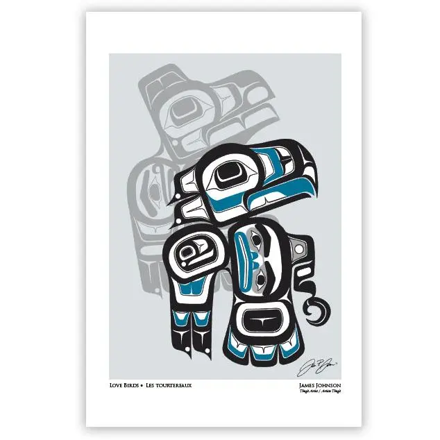 James Johnson Indigenous "Love Birds" Art Card 1