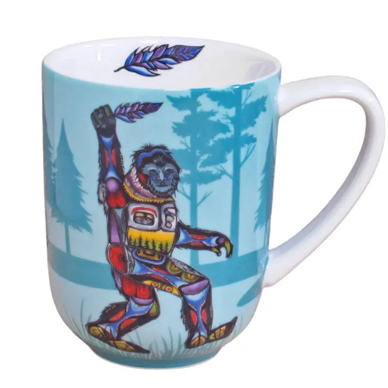 Jessica Somers' Indigenous-Themed "Sasquatch" 16 Oz Ceramic Mug 1