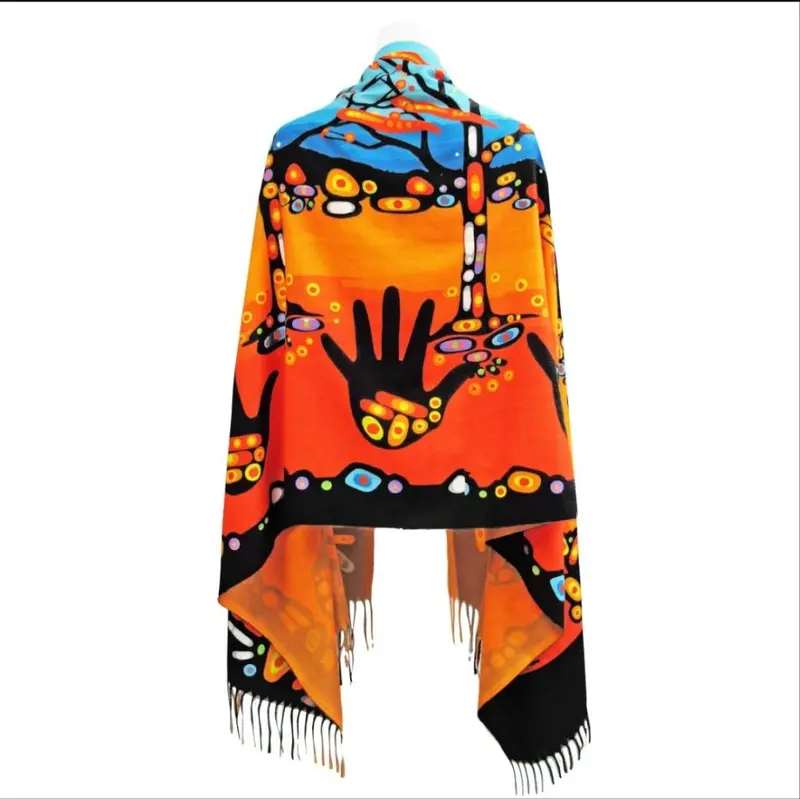 John Rombough 'Remember' Eco Shawl – Handwoven Indigenous-Inspired Statement Wrap 1