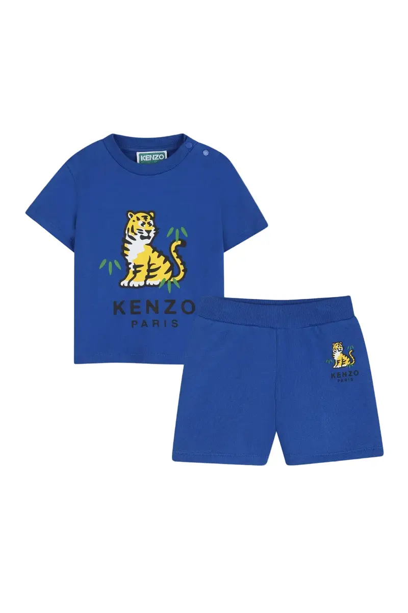 Kenzo Baby Matching T-Shirt And Shorts Set – Cotton Blend 1