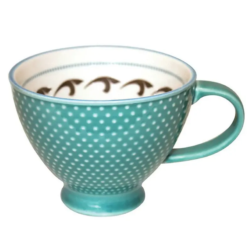 Killer Whale Porcelain Mug – 18 Oz, Gitxsan Artist Trevor Angus Design 1