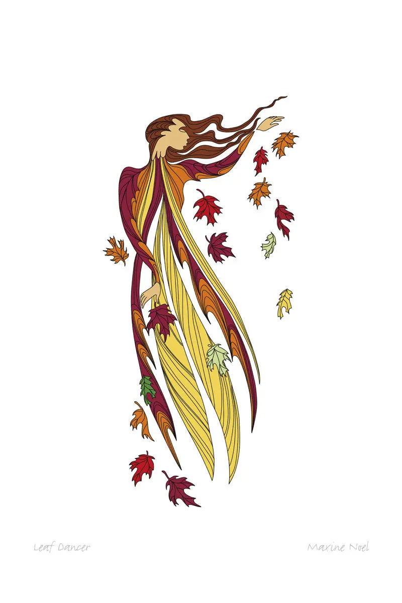 Leaf Dancer Art Card – Limited-Edition Print By Maxine Noel (Pre-Order, Ships Mid-May) 1